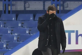 HLV Lampard thất vọng với trận hòa của Chelsea. ẢNH: AP