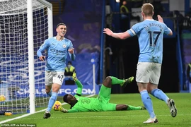 Manchester City thắng dễ Chelsea. ẢNH: GETTY