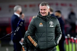 Solskjaer đang rất vui vì phong độ đỉnh cao của MU tại Premier League. ẢNH: PA