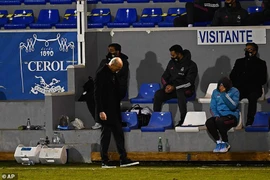 Zidane đang trải qua mùa giải đầu khó khăn cùng Real Madrid. ẢNH: AP