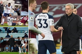 Mourinho chỉ đạo rất nhiệt trên sân. ẢNH: DAILY MAIL