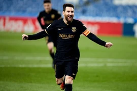Messi sẽ ở lại Barcelona? ẢNH: REX