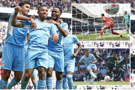 Jesus lập poker, Man City gia tăng khoảng cách với Liverpool 