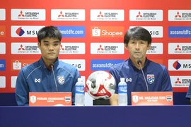 Tuyển Thái Lan họp báo chung kết lượt về AFF Cup 2024: ‘Chiến đấu bằng cả trái tim’