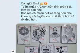 Trường Tiểu học Nguyễn Trãi, quận 12 vệ sinh lớp học. Ảnh: Báo SGGP