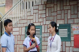 Học sinh tham dự bài khảo sát năng lực bằng tiếng Anh vào lớp 6 trường Trần Đại Nghĩa năm 2019. Ảnh: NGUYỄN QUYÊN