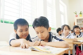 Học sinh lớp 1 trường Tiểu học Hồng Đức, quận 8