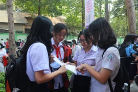 Thí sinh tham dự kỳ thi học sinh giỏi TP