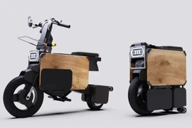 Chiếc xe máy điện chỉ bằng một chiếc vali khi gấp lại
