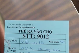 Chợ đầu tiên ở TP.HCM phát thẻ ra vào có mã QR cho khách hàng