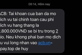 Công an cảnh báo thủ đoạn giả tin nhắn ngân hàng để lừa đảo