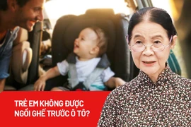Trẻ em không được ngồi ghế trước ô tô?