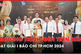 Chương trình 'Cùng ngư dân thắp sáng đèn trên biển' đoạt giải nhất Báo chí TP.HCM 2024