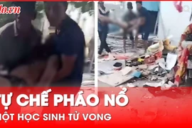 Tự chế pháo nổ tại nhà, một học sinh tử vong