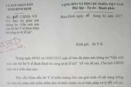 Bình Định gửi văn bản khẩn vụ gần nửa Sở Y tế đi lễ hội