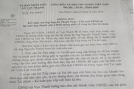 Đình chỉ chủ tịch xã vi phạm quản lý đất dự định đặc khu