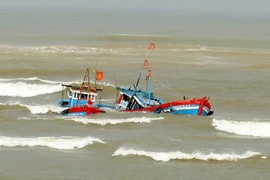 Tàu cá bị đâm chìm, 2 ngư dân mất tích