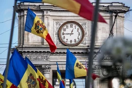 Hơn 50.000 người đã tham gia biểu tình chống chính phủ ở thủ đô Kishinev (Moldova) ngày 6-11. Ảnh: SPUTNIK