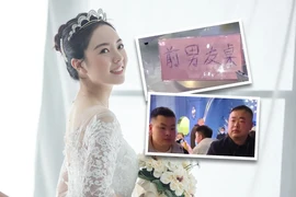 Cô dâu Trung Quốc mời nguyên dàn bạn trai cũ dự tiệc cưới. Ảnh: SOUTH CHINA MORNING POST