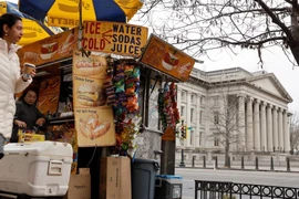 Quang cảnh bên ngoài tòa nhà Quốc hội Mỹ ở thủ đô Washington D.C. Ảnh: REUTERS