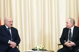Tổng thống Nga Vladimir Putin (phải) và Tổng thống Belarus - ông Alexander Lukashenko. Ảnh: SPUTNIK