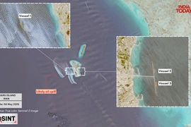 Dầu tràn loang gần đảo Kharg ở eo biển Hormuz