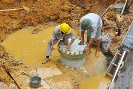 Khắc phục xong sự cố đường nước sạch sông Đà lần thứ 17