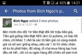 Thực hư chuyện '1 triệu đồng tiền thật đổi 6 triệu đồng tiền giả'