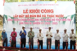 Sẽ có bộ đàn đá và thác nước đá độc đáo nặng khoảng 700 tấn