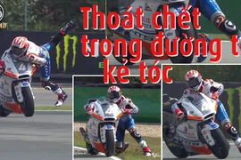 Thoát chết nhờ phản ứng nhanh trên xe phân khối lớn