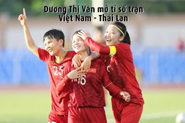 Video bàn mở tỉ số trận nữ Việt Nam - Thái Lan 