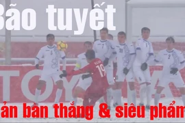 Bão tuyết cản bàn thắng và bão tuyết với 'cầu vồng tuyết'