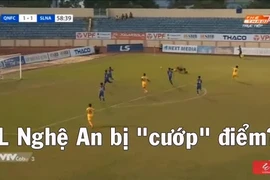 SL Nghệ An bị 'cướp' điểm?