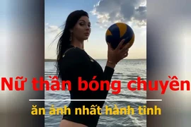 'Nữ thần bóng chuyền' gây bão mạng xã hội