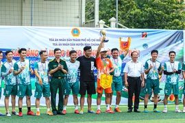 TP.HCM: TAND huyện Bình Chánh tổ chức giải bóng đá mừng Đảng, mừng Xuân Giáp Thìn