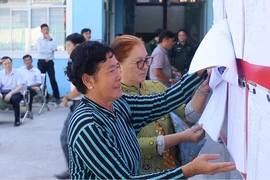 Xã đảo Thạnh An rực rỡ cờ đỏ sao vàng trước ngày bầu cử