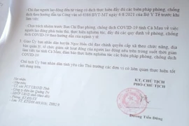 'Thông chốt' bằng văn bản giả lãnh đạo tỉnh Cà Mau đã nghỉ hưu 6 năm 