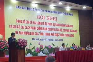 Bộ Tư pháp và tỉnh Quảng Ninh dẫn đầu bảng chỉ số cải cách hành chính