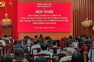 Phú Yên diễn tập đấu tranh, ngăn chặn, xử lý thông tin xấu, độc trên không gian mạng