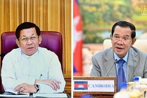Ông Hun Sen hội đàm Thống tướng Myanmar, đề nghị được gặp bà Suu Kyi