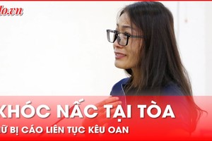 Khoảnh khắc nữ bị cáo vụ cháy Karaoke An Phú bật khóc nói bị oan