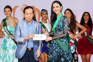 Hà Thu giành huy chương đồng tại Hoa hậu Trái đất 