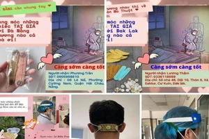 Hội đan móc len làm 'tai giả' gửi tuyến đầu chống dịch 