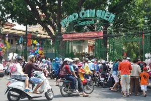 Trời nắng đẹp, người dân TP.HCM nô nức chơi lễ