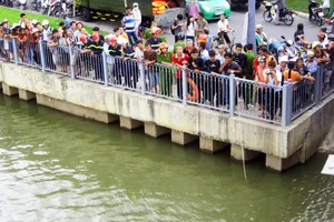 Bất lực nhìn cụ bà gieo mình xuống cầu Công Lý tự vẫn