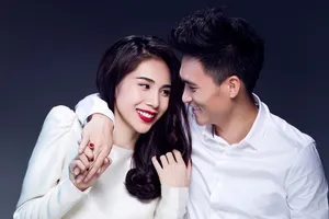 Thủy Tiên - Công Vinh tình tứ trong bộ ảnh kỷ niệm ngày yêu 