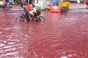Xuất hiện dòng sông máu tại thủ đô Bangladesh