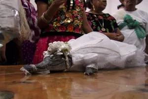 Kỳ lạ tục đám cưới với... cá sấu ở Mexico