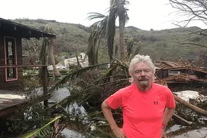 Nhà tỷ phú Richard Branson tan hoang sau bão Irma