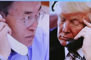 Ông Trump sẽ gọi cho ông Moon để thông báo kết quả thượng đỉnh